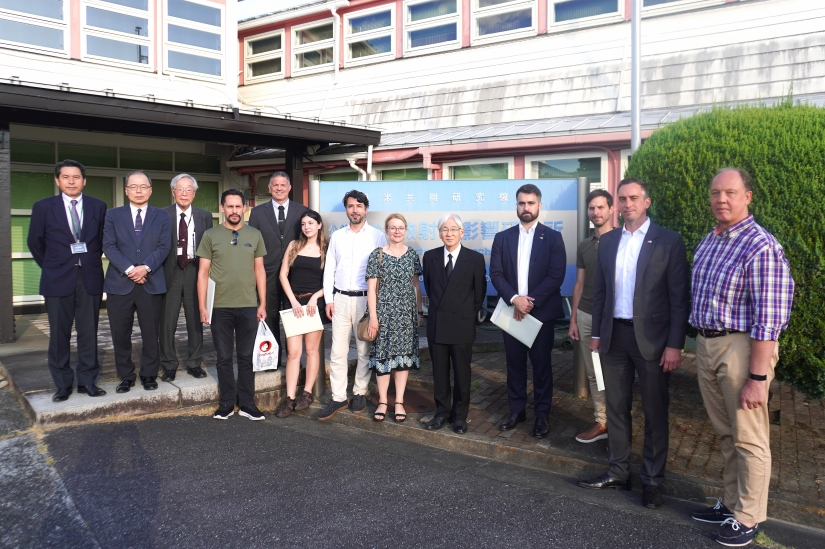 After Attending Hiroshima Peace Memorial Ceremony, Diplomatic Representatives Visit RERF’s Hiroshima Laboratory
